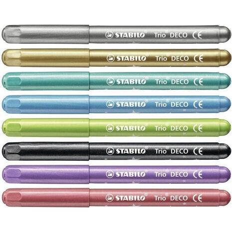 Μαρκαδόροι ζωγραφικής Stabilo metallic trio σετ 8 τεμαχίων - Aνακάλυψε όλους τους επώνυμους Μαρκαδόρους Ζωγραφικής για μοναδικές ζωγραφιές από το Oikonomou-shop.gr.